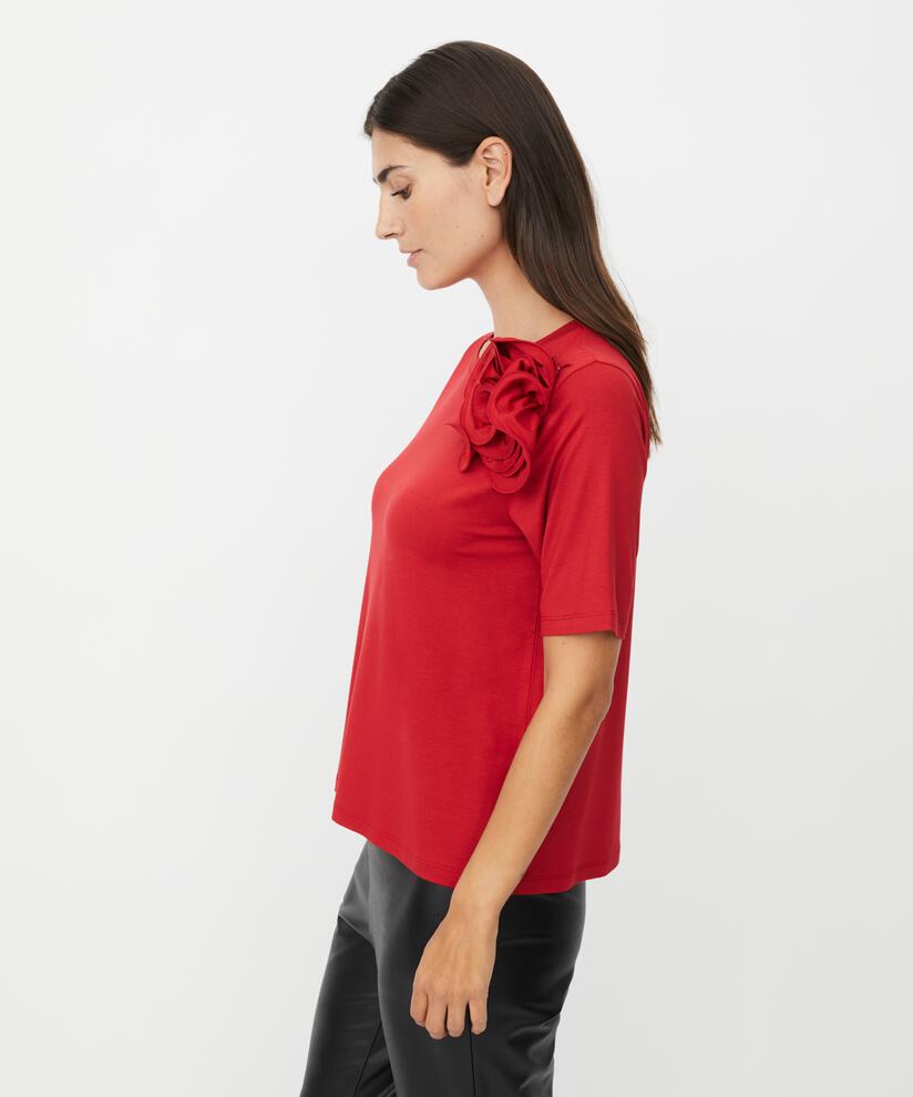Davienne JERSEY Topp, Scarlet Sage